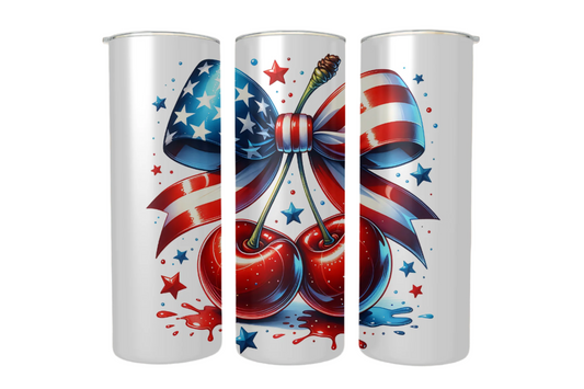 American Cherry Stainless Steel Tumbler