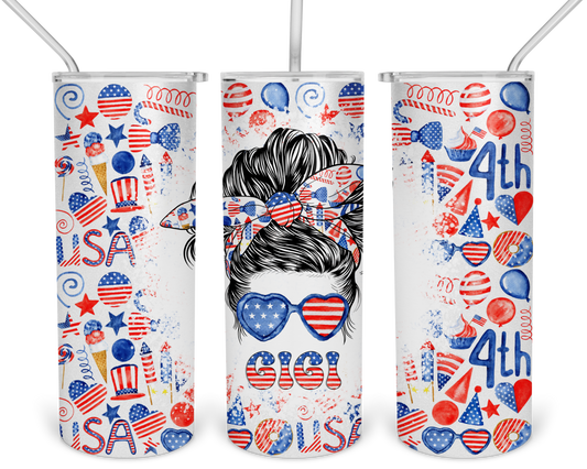 Patriotic GiGi Stainless Steel Tumbler